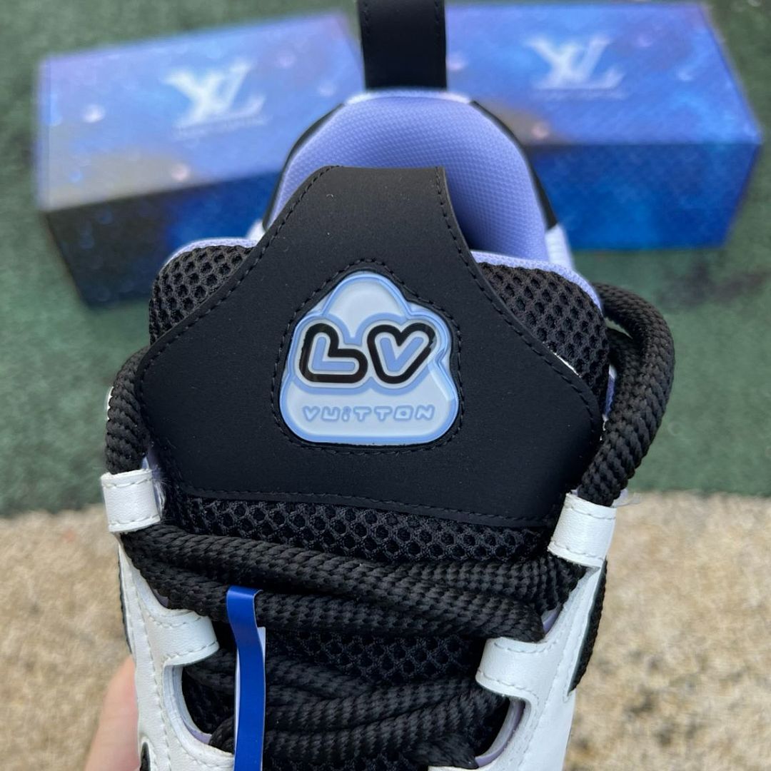 Louis Vuitton LV Runner Tatic Sneakers Black White Lilac 1AA8P1 Men's Luxury Designer Trainers Shoes Footwear
