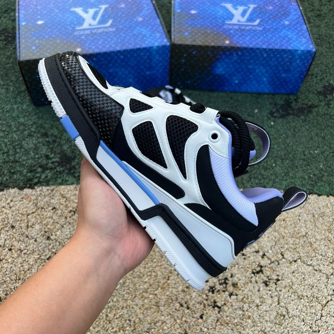 Louis Vuitton LV Runner Tatic Sneakers Black White Lilac 1AA8P1 Men's Luxury Designer Trainers Shoes Footwear