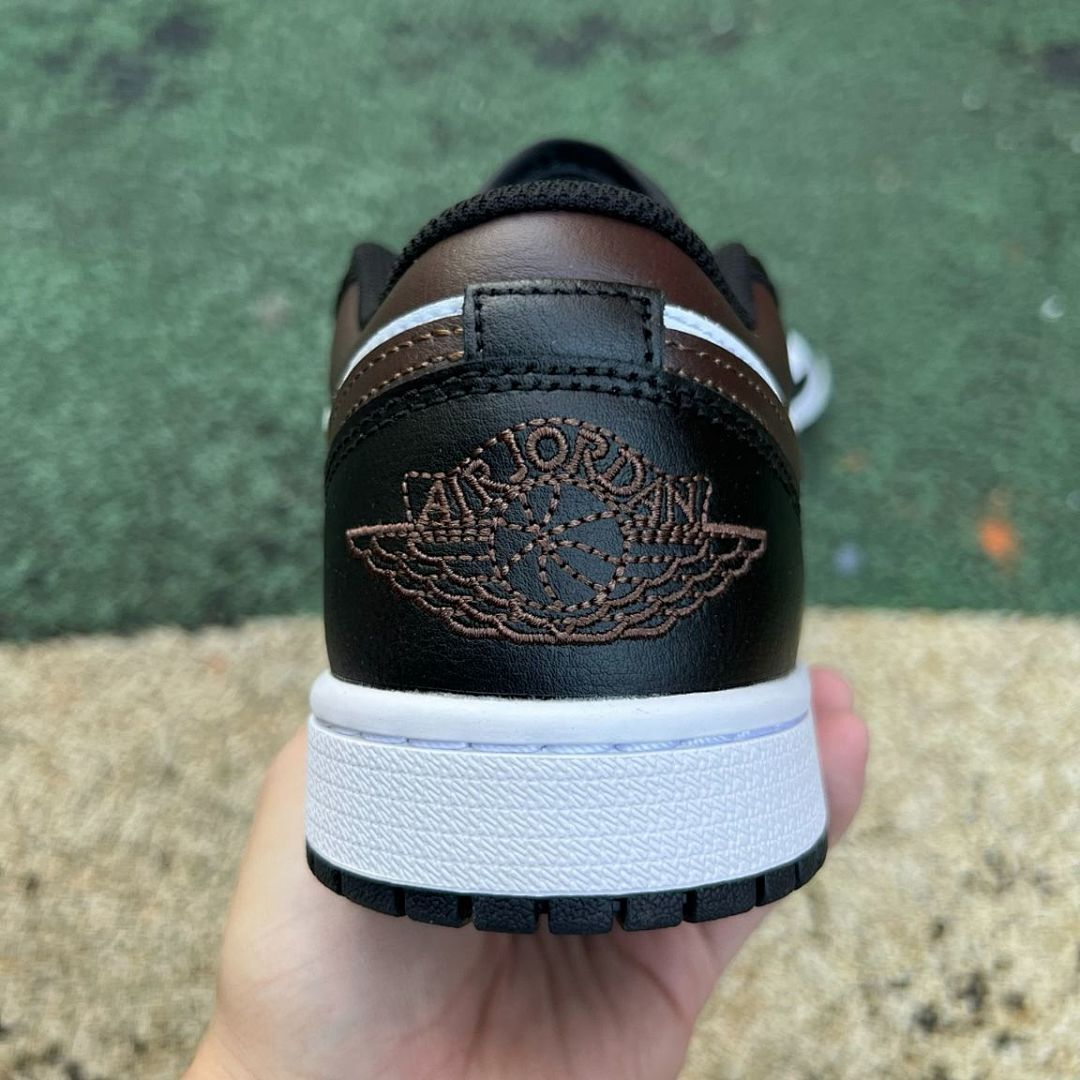 Nike Air Jordan 1 Low Black White Palomino Espresso Brown Sneakers Shoes Men's 553558-070