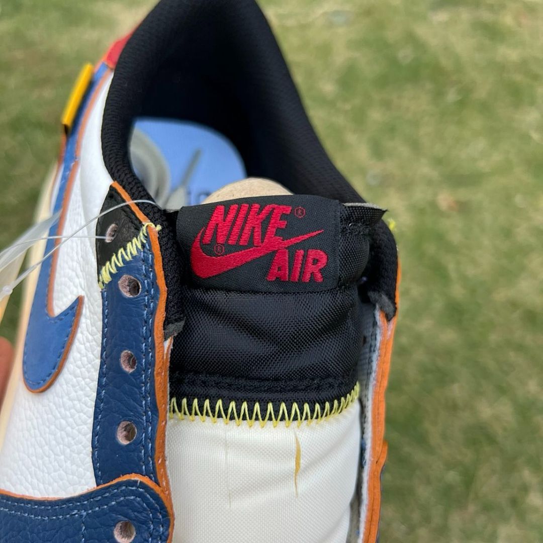 Union LA x Air Jordan 1 Low OG SP Sail Kinetic Green Navy Red Sneakers FD2549-100 Men's Athletic Shoes Collector's Edition