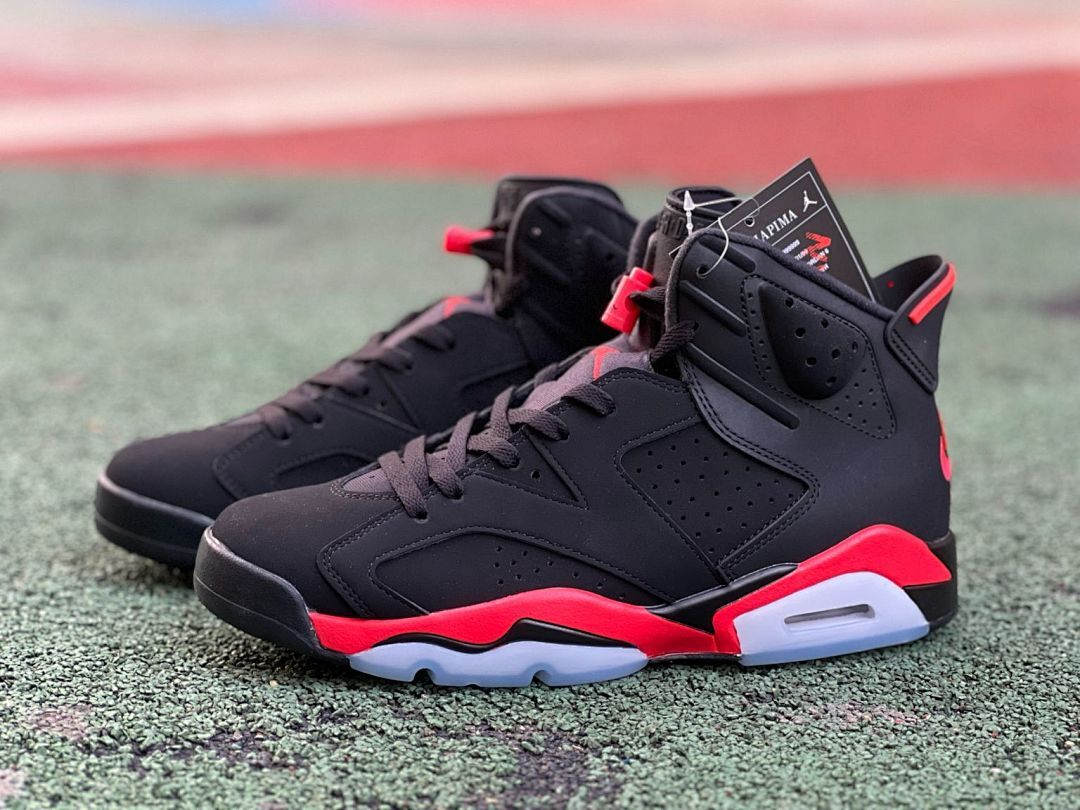 Nike Air Jordan 6 Retro "Black Infrared" Men's Basketball Sneakers 384664-060