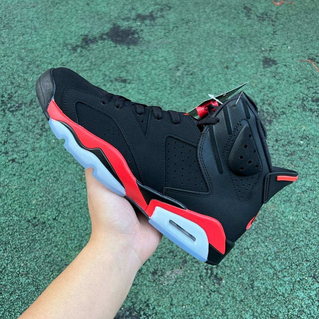 Nike Air Jordan 6 Retro "Black Infrared" Men's Basketball Sneakers 384664-060