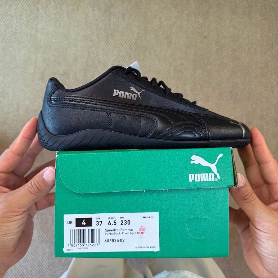 Puma Speedcat LS Men's Black Silver Driving Motorsport Lifestyle Sneakers