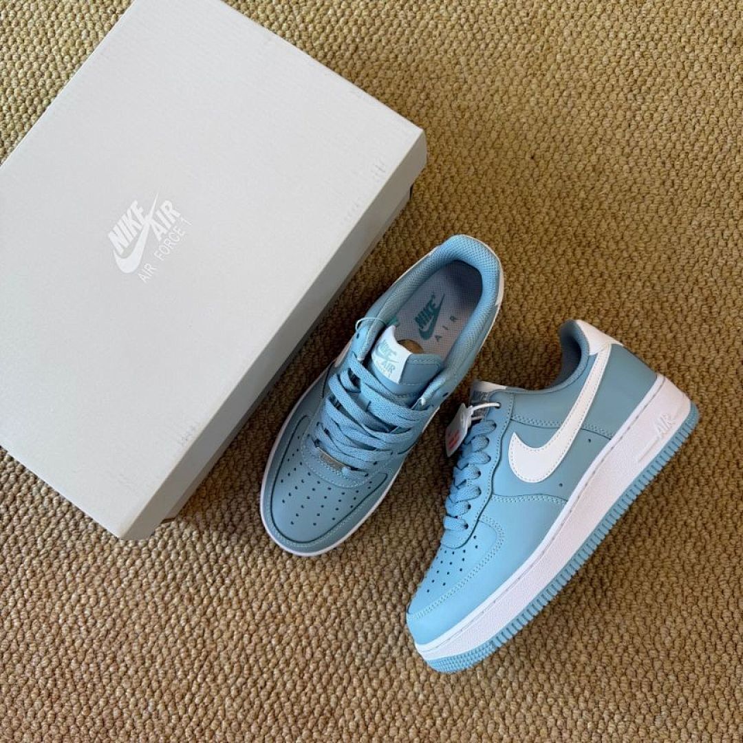 Nike Air Force 1 Low Oxygen Blue White Sneakers AF1 Shoes - Classic Light Blue Trainers for Men & Women Nike Air Force 1 Low 'Oxygen Blue' FQ8822-421