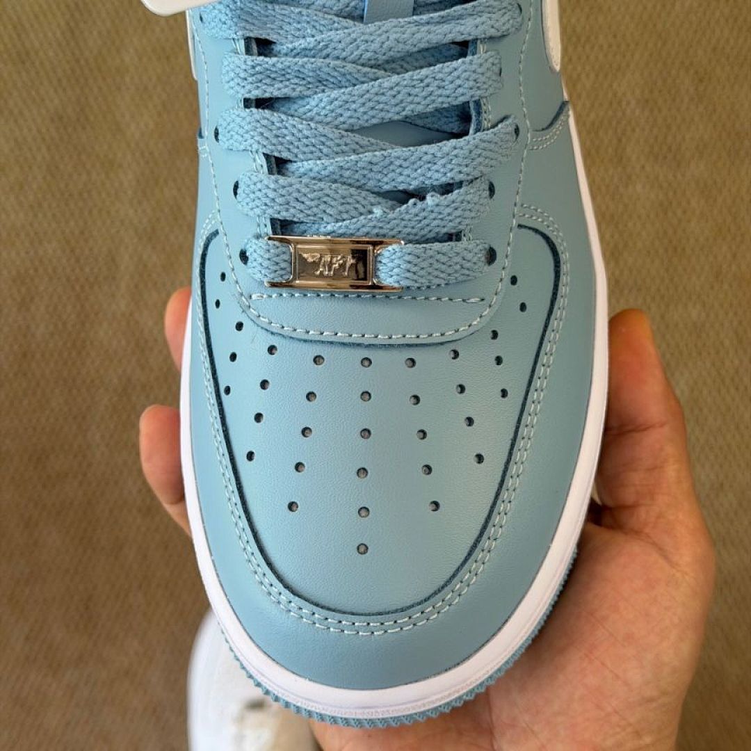 Nike Air Force 1 Low Oxygen Blue White Sneakers AF1 Shoes - Classic Light Blue Trainers for Men & Women Nike Air Force 1 Low 'Oxygen Blue' FQ8822-421