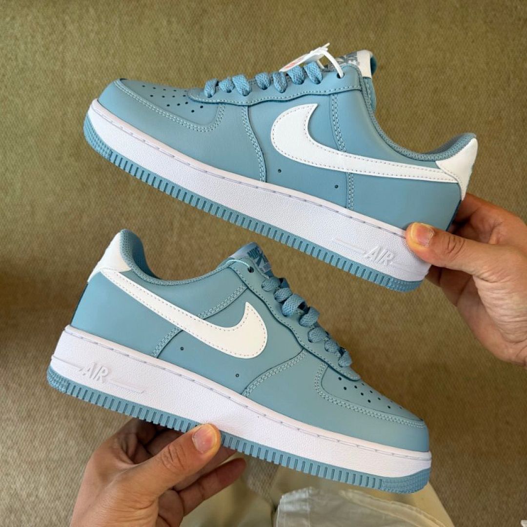 Nike Air Force 1 Low Oxygen Blue White Sneakers AF1 Shoes - Classic Light Blue Trainers for Men & Women Nike Air Force 1 Low 'Oxygen Blue' FQ8822-421