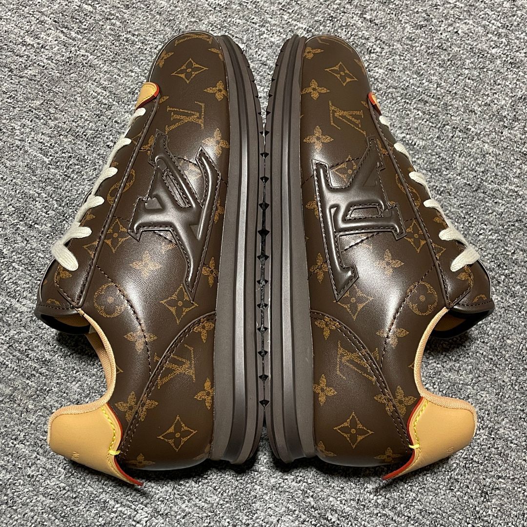 Louis Vuitton LV Runner Tatic Sneaker Monogram Canvas Brown M20721 Luxury Designer Men's Trainers Shoes