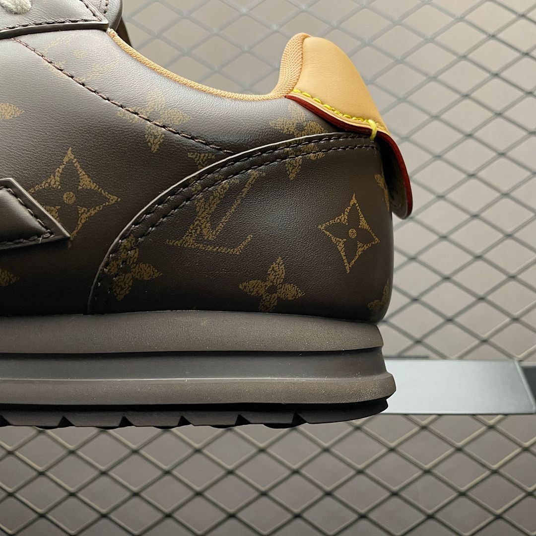 Louis Vuitton LV Runner Tatic Sneaker Monogram Canvas Brown M20721 Luxury Designer Men's Trainers Shoes