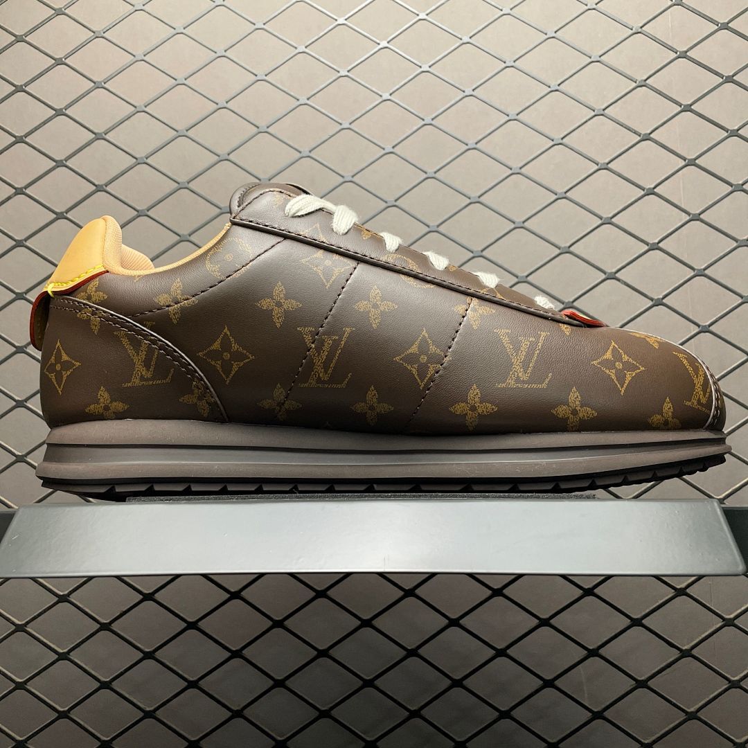 Louis Vuitton LV Runner Tatic Sneaker Monogram Canvas Brown M20721 Luxury Designer Men's Trainers Shoes