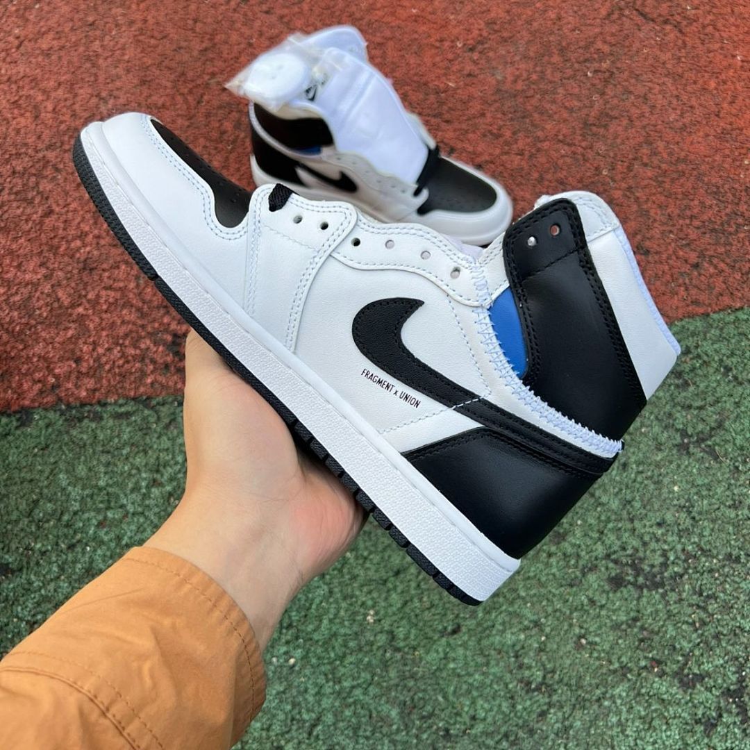 Nike Air Jordan 1 High OG Union x Fragment Design 'Black Toe' Sample Sneaker White Black Grey SP20-MNJDLS-735-CHRIS-HIROSHI Limited Edition Collaboration