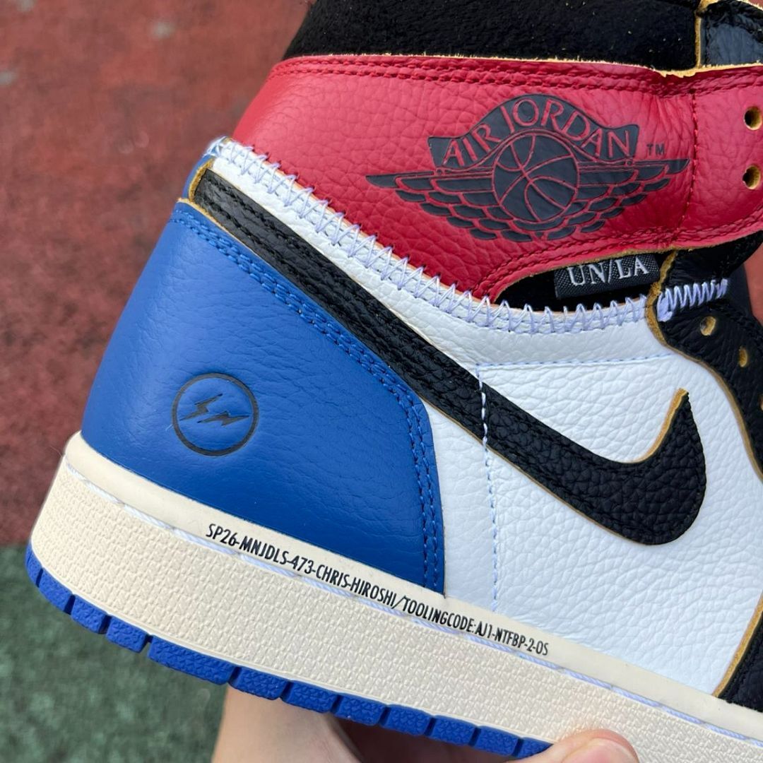 Nike Air Jordan 1 Retro High OG Union LA "Storm Blue" White Varsity Red Black BV1300-100 Men's Sneakers Shoes Limited Edition