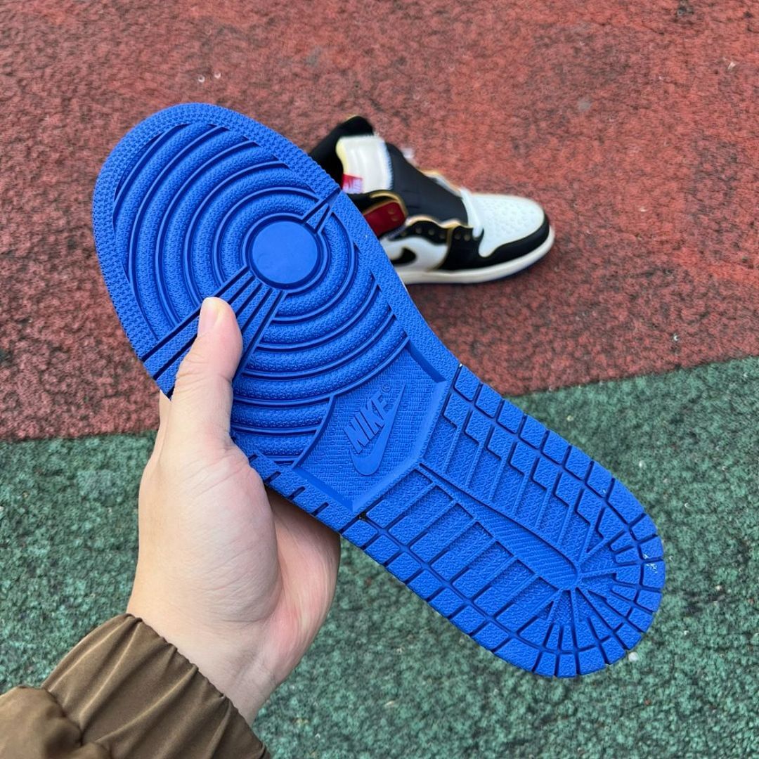 Nike Air Jordan 1 Retro High OG Union LA "Storm Blue" White Varsity Red Black BV1300-100 Men's Sneakers Shoes Limited Edition