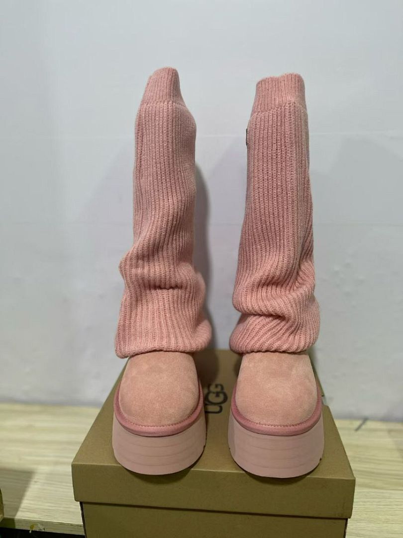 UGG Women's Classic Ultra Mini Platform Boots Rose Suede Style 1135092
