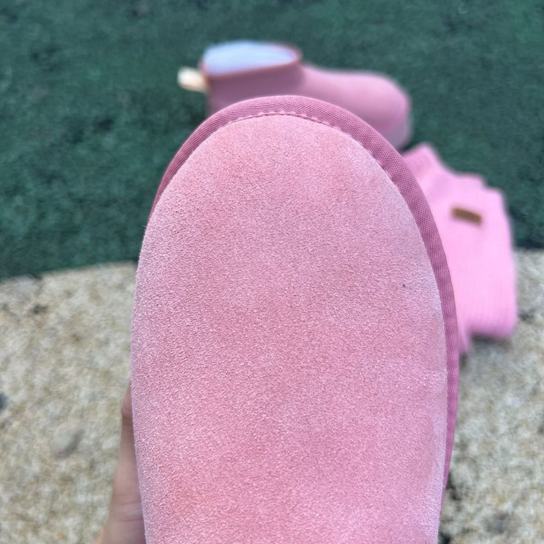 UGG Women's Classic Ultra Mini Platform Boots Rose Suede Style 1135092