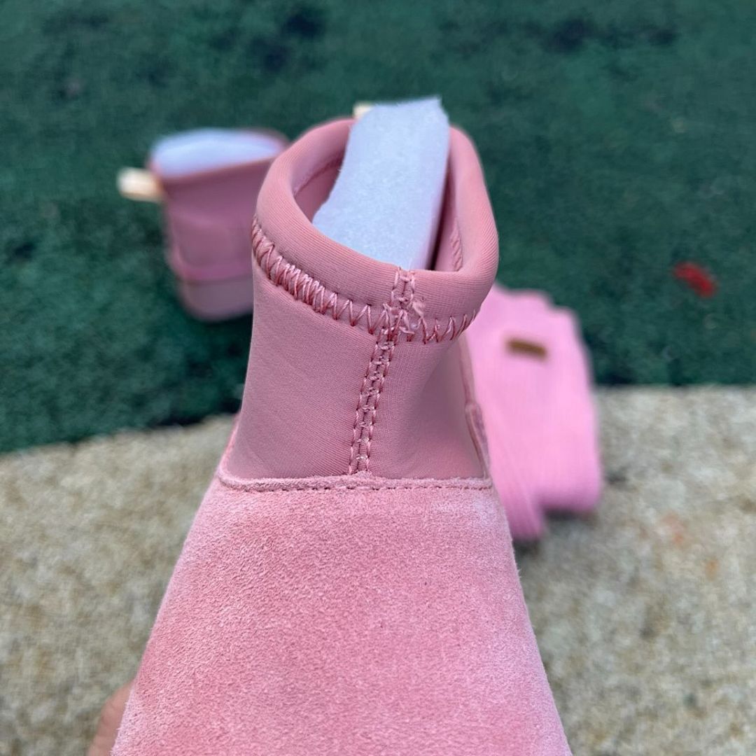 UGG Women's Classic Ultra Mini Platform Boots Rose Suede Style 1135092