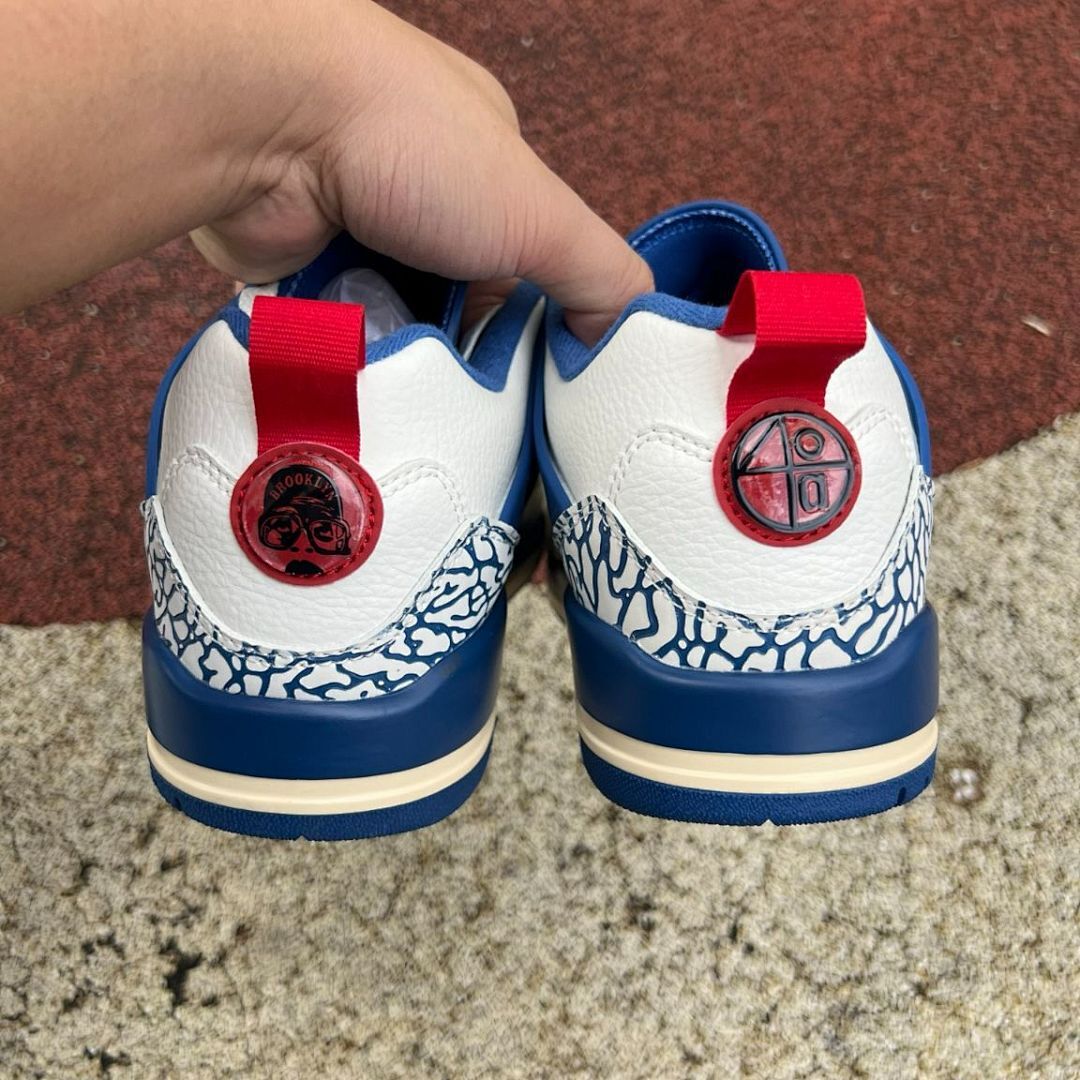 Air Jordan Spizike Low 'Deep Royal Blue' White Varsity Red Men's Sneakers FQ3606-100