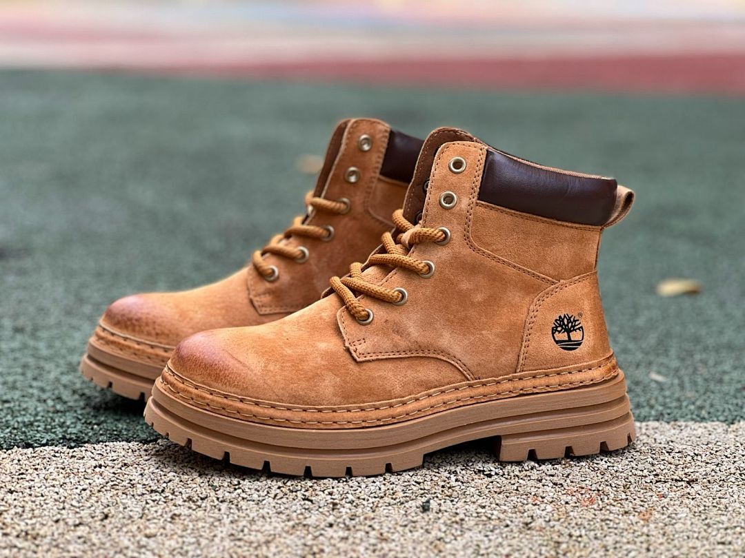 Timberland GreenStride TBL Originals Ultra Waterproof Boots A2PYE231 Men's Women's Wheat Brown Suede Nubuck Lace-Up Chunky Lug Sole Rugged Outdoor Hiking Work Fashion Boot