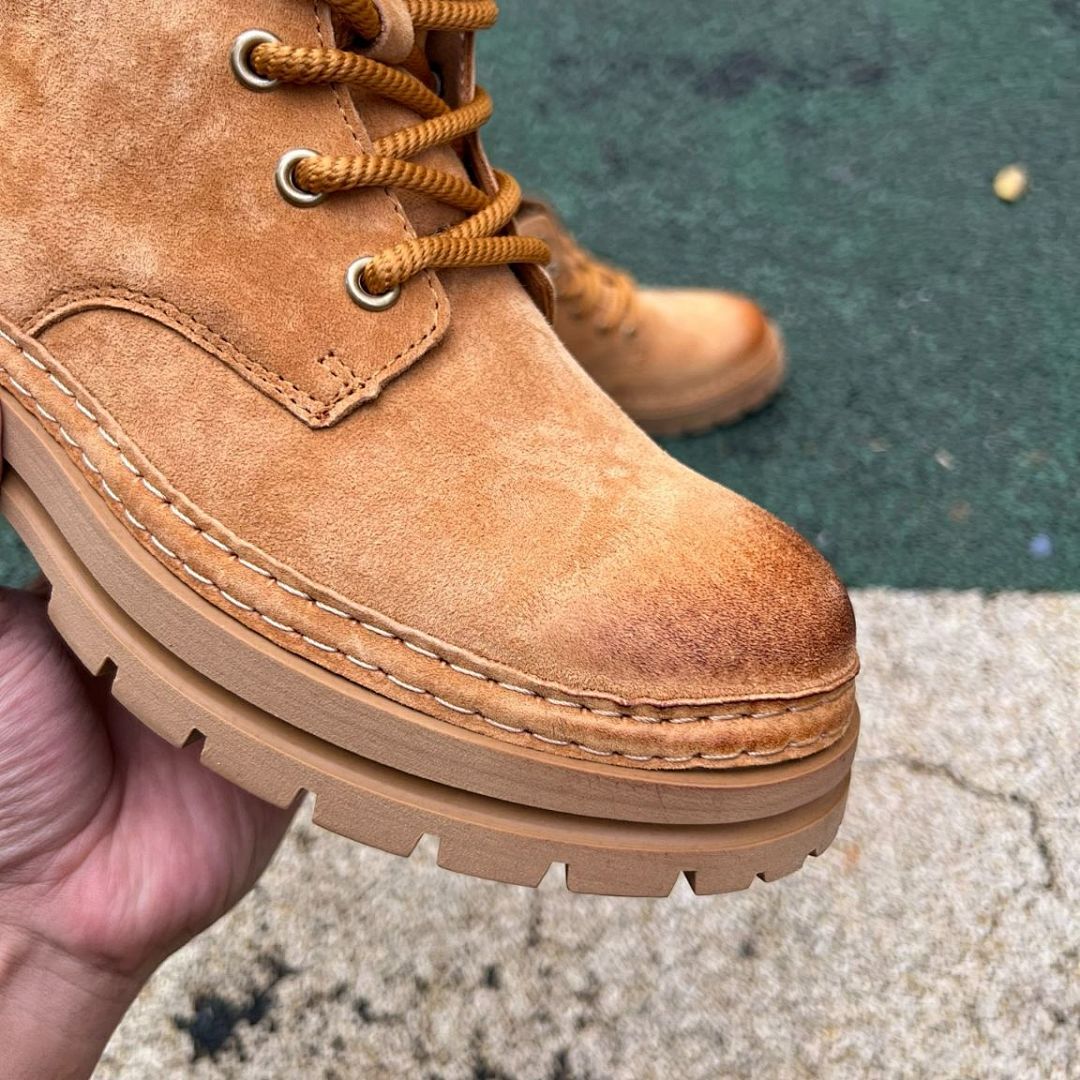 Timberland GreenStride TBL Originals Ultra Waterproof Boots A2PYE231 Men's Women's Wheat Brown Suede Nubuck Lace-Up Chunky Lug Sole Rugged Outdoor Hiking Work Fashion Boot