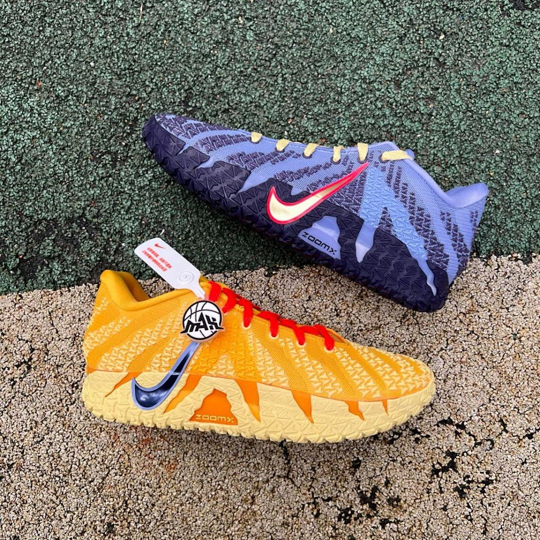 Nike Sabrina 1 Spark FQ3389-400 Light Marine Purple Gold Basketball Shoes; Nike Sabrina 1 Brooklyn's Finest FQ3389-700 University Gold Yellow Red Basketball Shoes