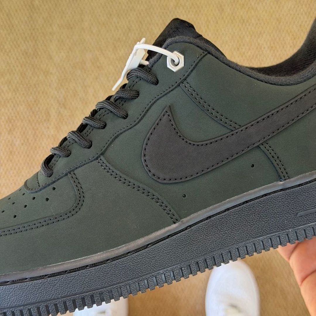 Nike Air Force 1 '07 Low Sequoia Black Sneakers FD9747-300 - Men's Women's Lifestyle Classic Shoes Dark Green AF1 Trainers