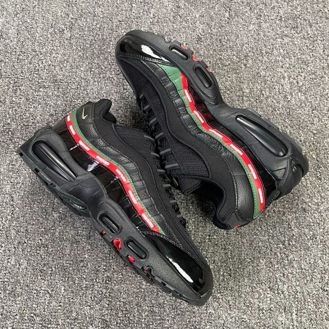 Nike Air Max 95 UNDEFEATED Black Military Green University Red DH6525-001 Men's Sneakers