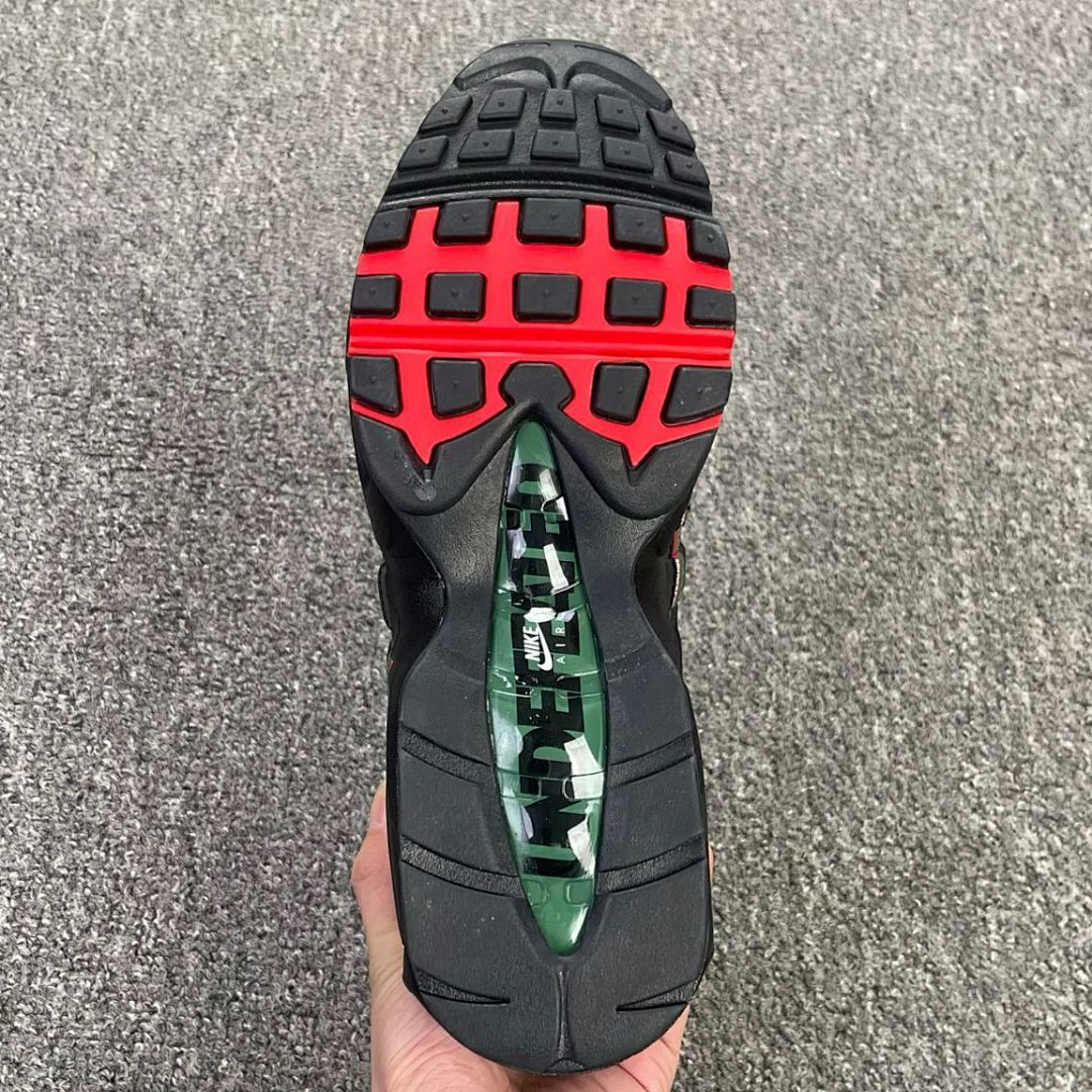 Nike Air Max 95 UNDEFEATED Black Military Green University Red DH6525-001 Men's Sneakers