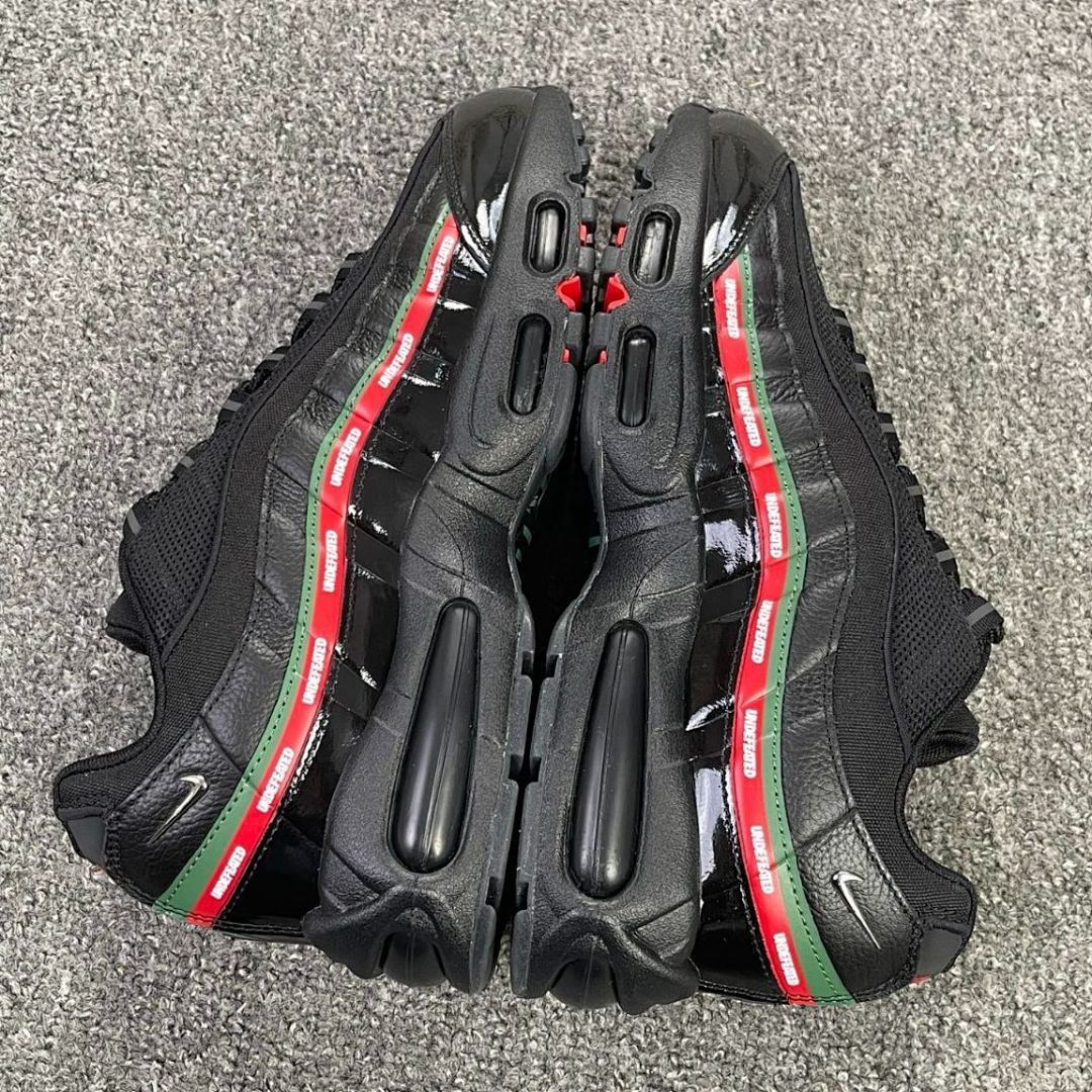 Nike Air Max 95 UNDEFEATED Black Military Green University Red DH6525-001 Men's Sneakers