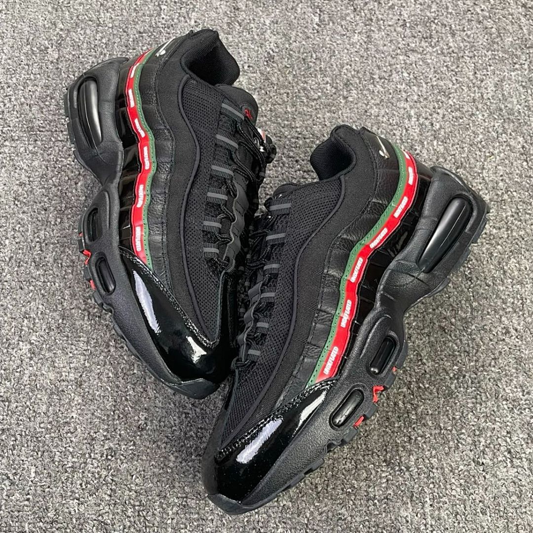 Nike Air Max 95 UNDEFEATED Black Military Green University Red DH6525-001 Men's Sneakers