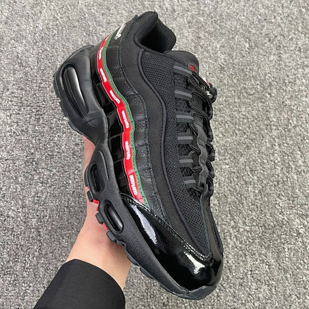 Nike Air Max 95 UNDEFEATED Black Military Green University Red DH6525-001 Men's Sneakers