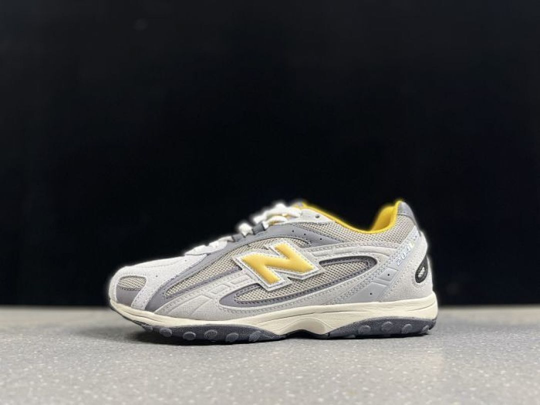 New Balance 2002R Grey Yellow Lifestyle Running Sneakers