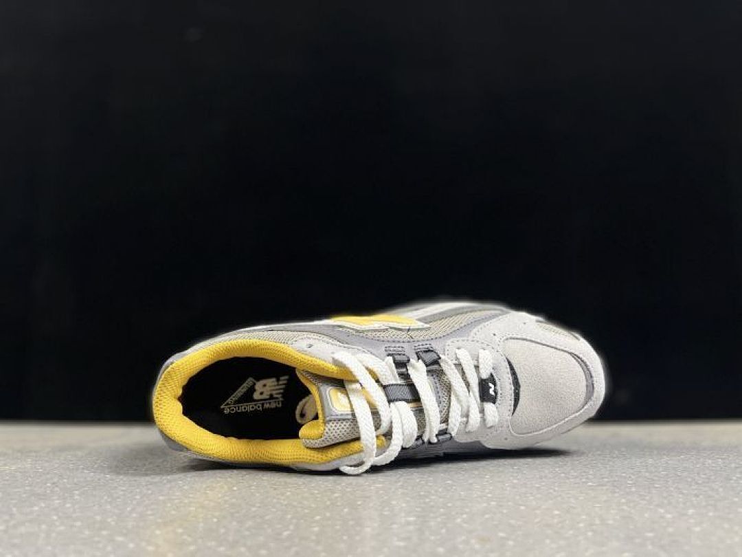 New Balance 2002R Grey Yellow Lifestyle Running Sneakers