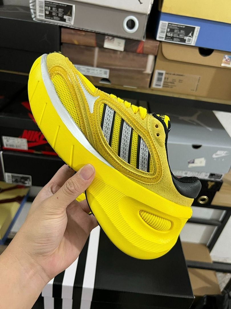 adidas Orketro Pulse Yellow Core Black Cloud White H05593 Men's Women's Lifestyle Running Trainers Sneakers Shoes
