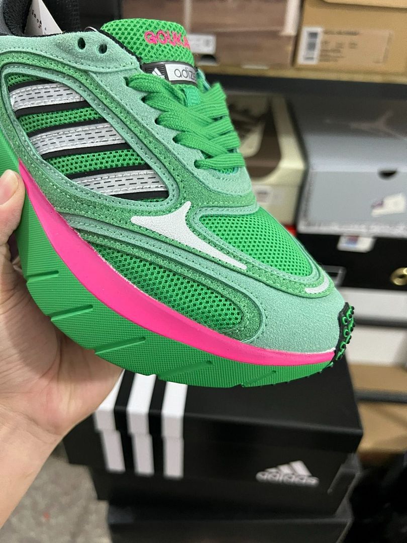 Adidas Response CL Pulse Mint Core Black Shock Pink (GW1244) Men's Women's Green Pink Neon Sneakers