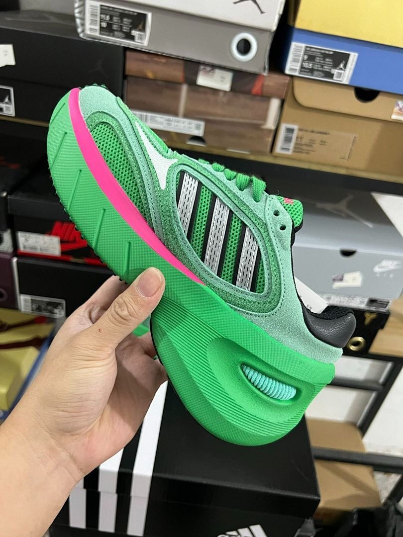 Adidas Response CL Pulse Mint Core Black Shock Pink (GW1244) Men's Women's Green Pink Neon Sneakers