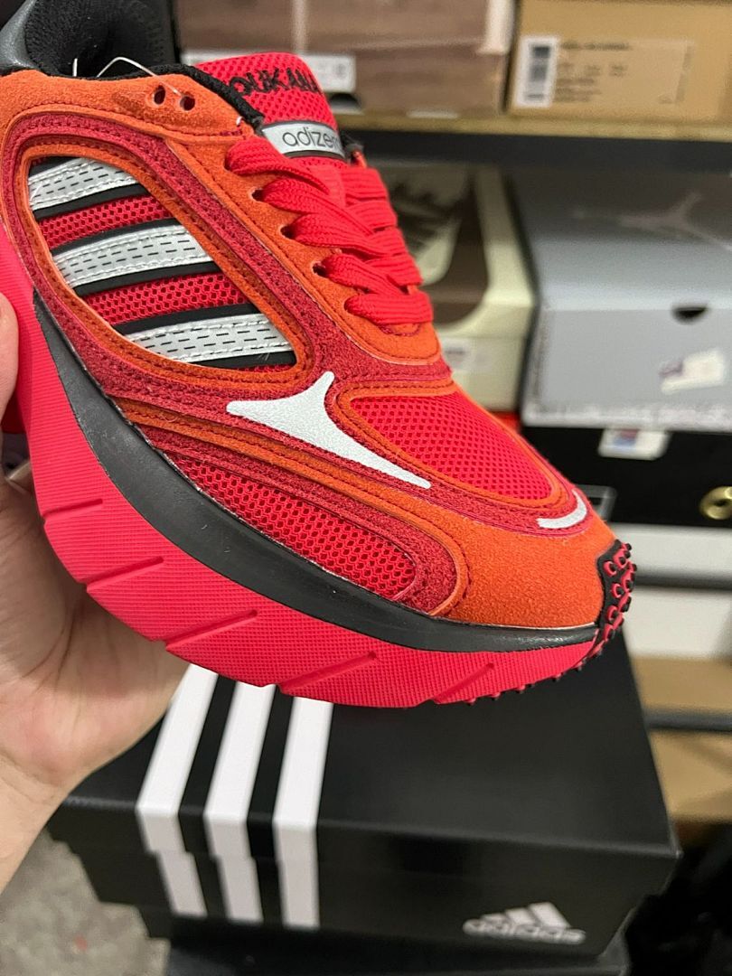 Adidas Oznova Solar Red Bright Orange Core Black HP7919 Men's Lifestyle Sneakers Shoes