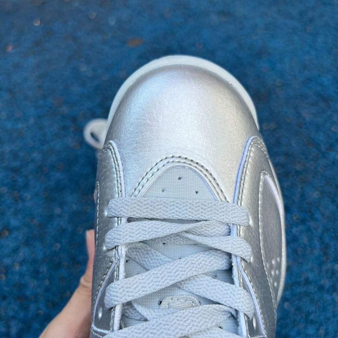 Nike Air Jordan 6 Retro Metallic Silver CT8529-070 Men's Basketball Sneakers Shoes