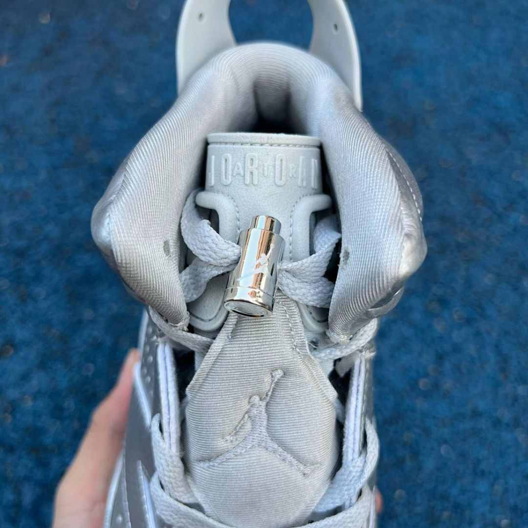 Nike Air Jordan 6 Retro Metallic Silver CT8529-070 Men's Basketball Sneakers Shoes