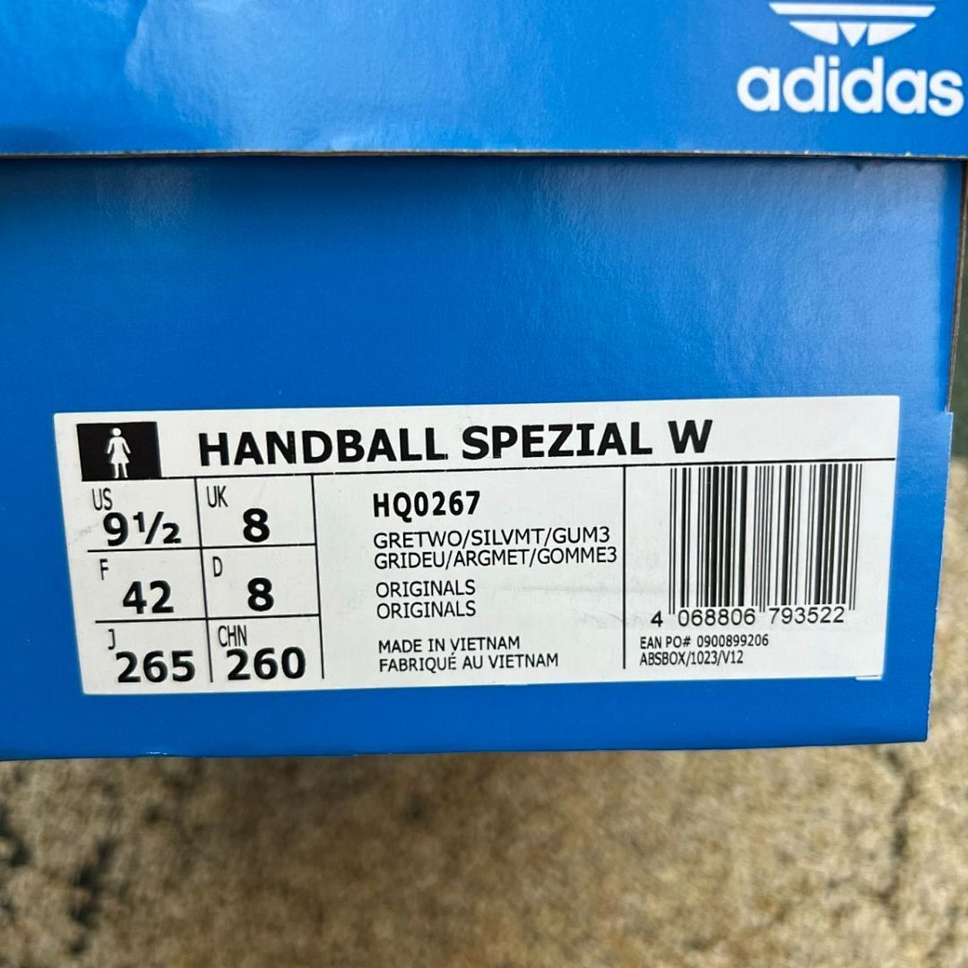 Adidas Handball Spezial Aluminium Silver Metallic Gum Men's Sneakers Shoes IE0215
