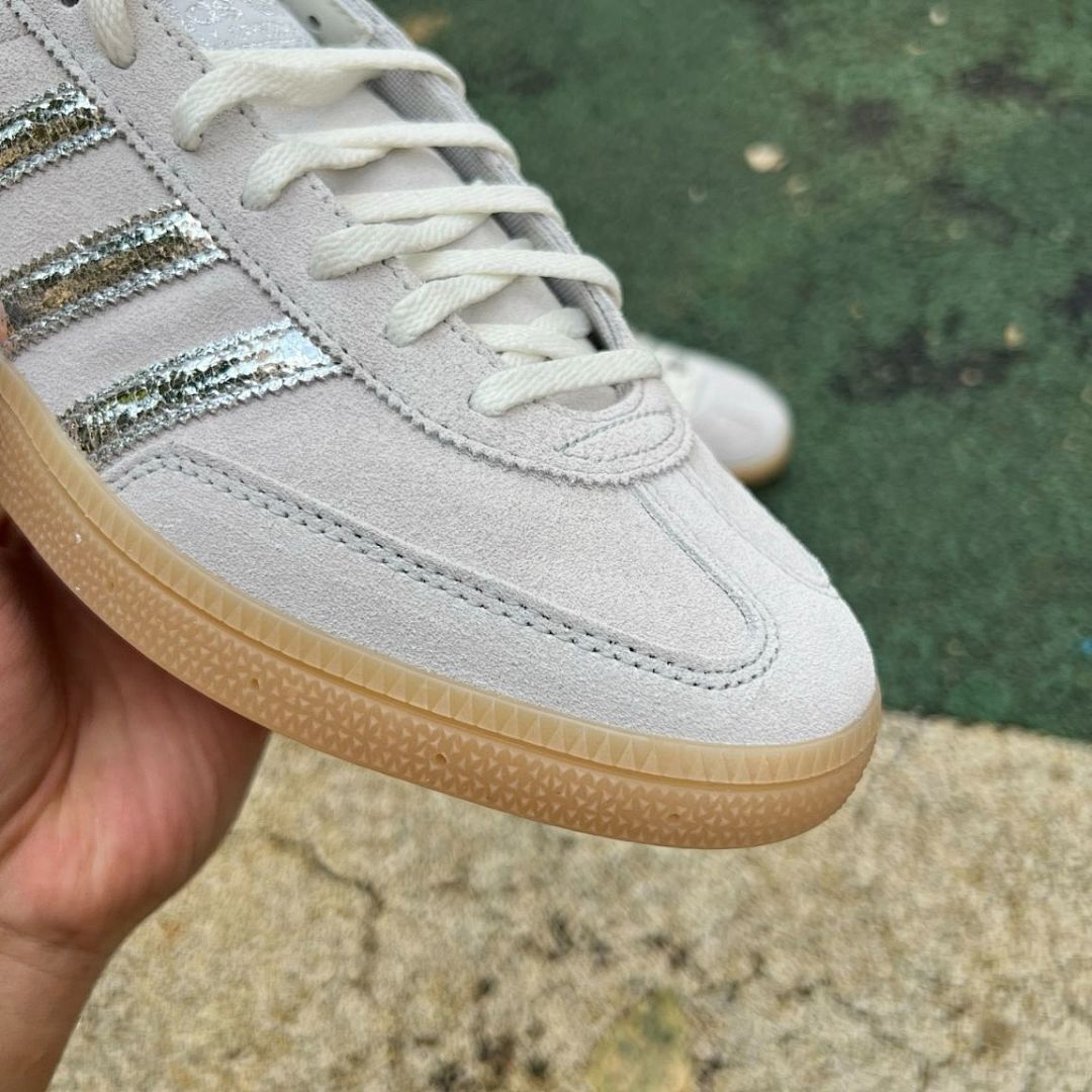 Adidas Handball Spezial Aluminium Silver Metallic Gum Men's Sneakers Shoes IE0215