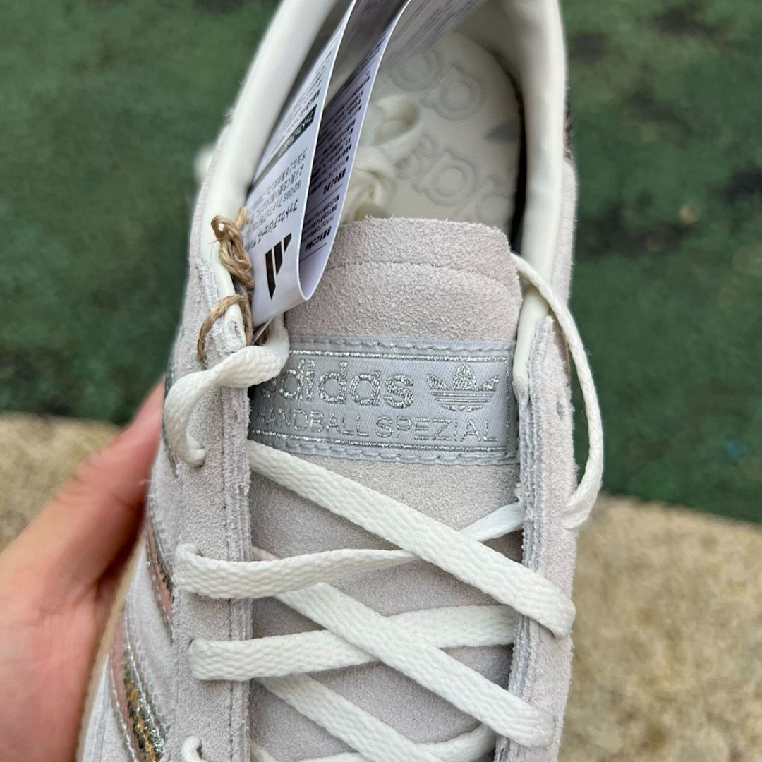 Adidas Handball Spezial Aluminium Silver Metallic Gum Men's Sneakers Shoes IE0215