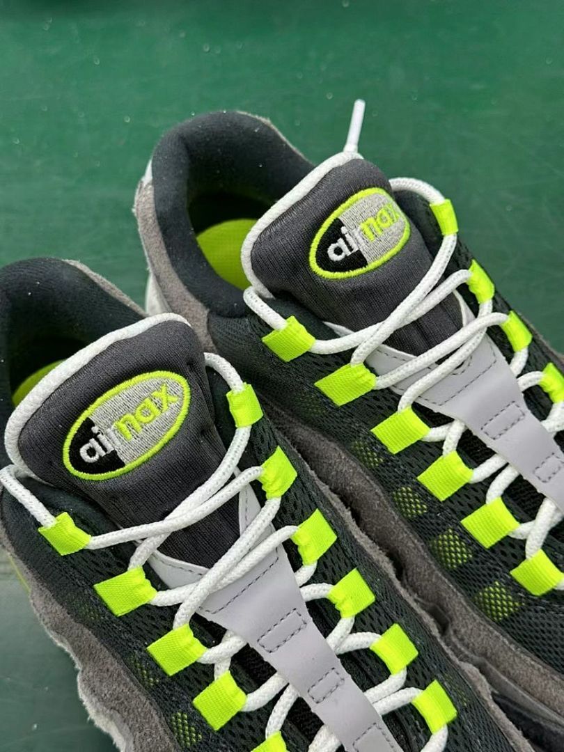Nike Air Max 95 OG Neon Volt Grey Black Men's Lifestyle Sneakers CT1689-001