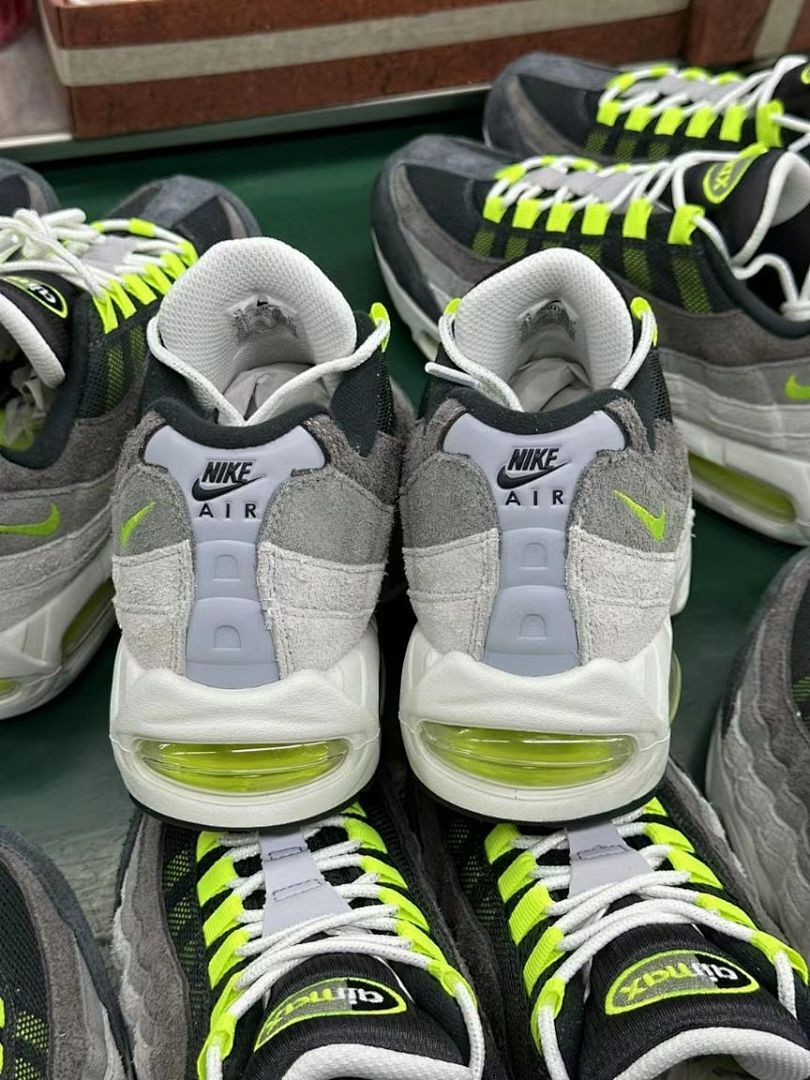 Nike Air Max 95 OG Neon Volt Grey Black Men's Lifestyle Sneakers CT1689-001