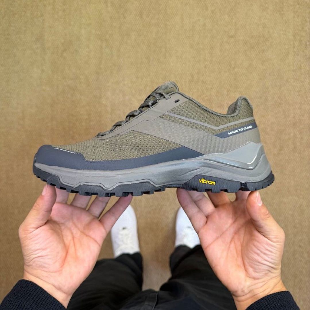 Made To Climb Men's Vibram Hiking Trekking Approach Shoes Olive Green Khaki Grey Outdoor Trail Footwear