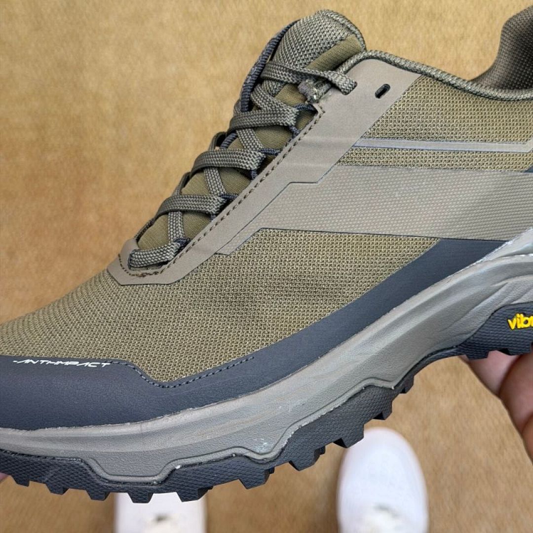 Made To Climb Men's Vibram Hiking Trekking Approach Shoes Olive Green Khaki Grey Outdoor Trail Footwear