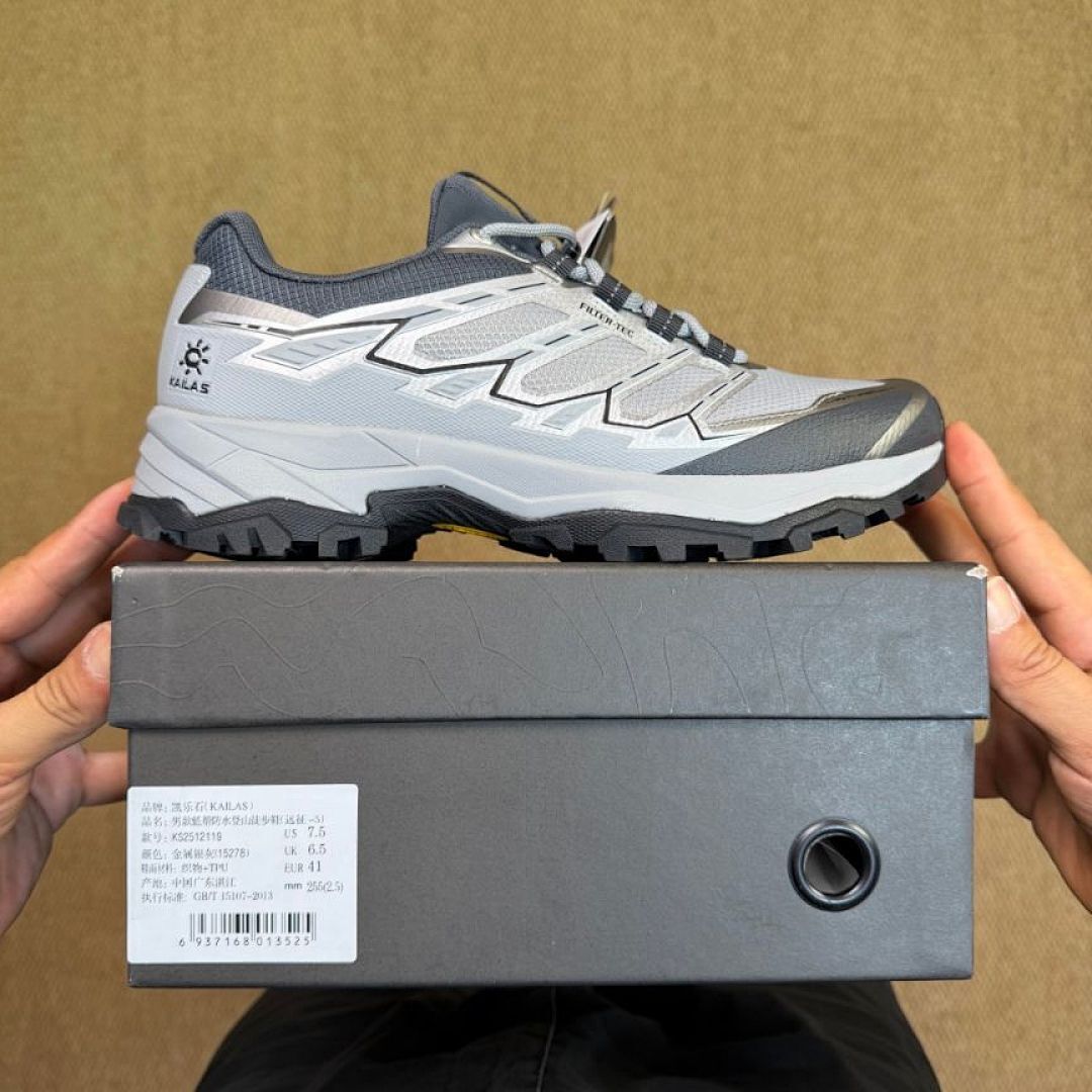 Kailas Filter-Tec Outdoor Hiking Trail Running Shoes Grey/Silver Men's Women's Trekking Footwear