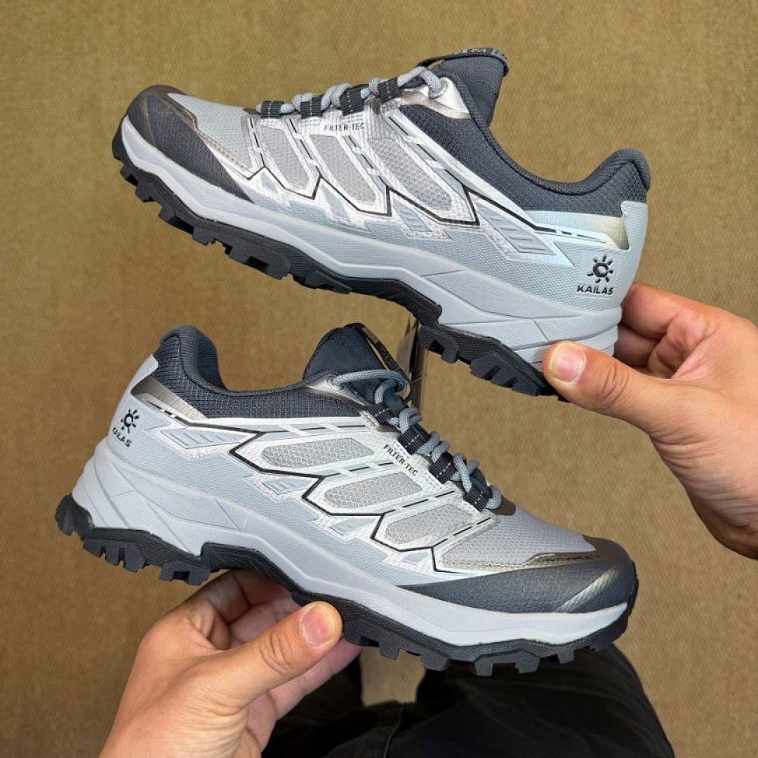 Kailas Filter-Tec Outdoor Hiking Trail Running Shoes Grey/Silver Men's Women's Trekking Footwear