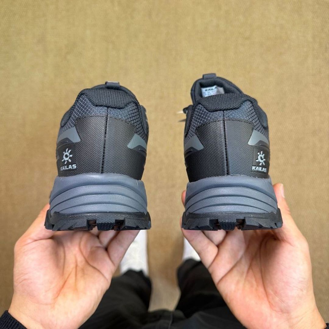 Kailas FILTER-TEC Men's Outdoor Trail Running Hiking Shoes All-Terrain Waterproof Breathable Black Grey