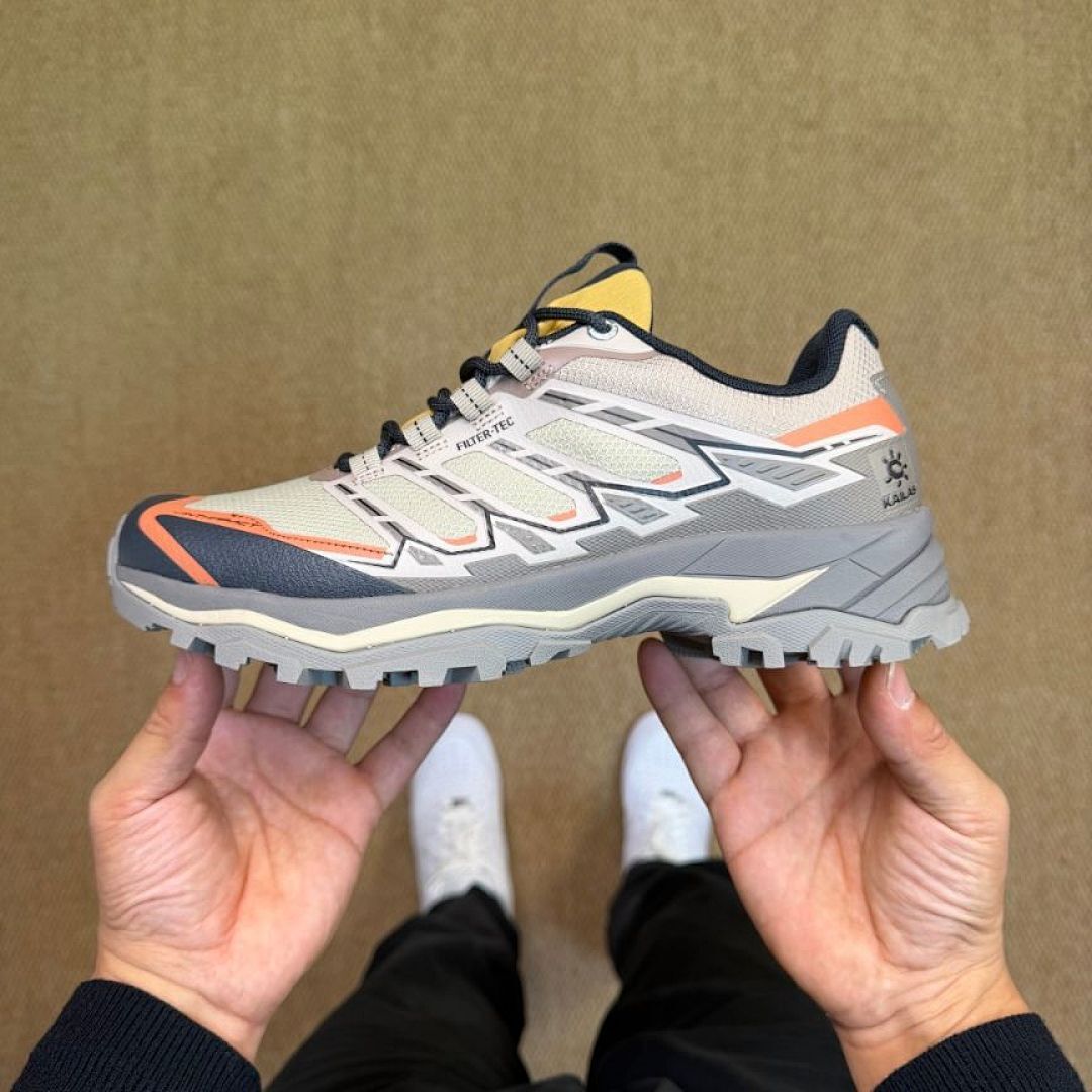 Kailas FILTER-TEC Waterproof Hiking Trail Running Shoes Men's Women's Outdoor Trekking Footwear Beige Grey Orange