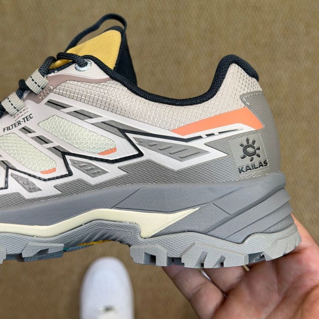 Kailas FILTER-TEC Waterproof Hiking Trail Running Shoes Men's Women's Outdoor Trekking Footwear Beige Grey Orange