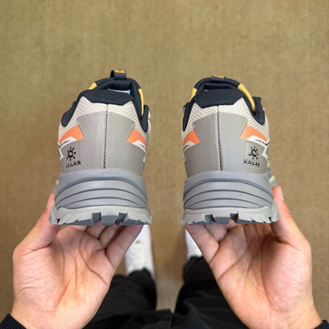 Kailas FILTER-TEC Waterproof Hiking Trail Running Shoes Men's Women's Outdoor Trekking Footwear Beige Grey Orange